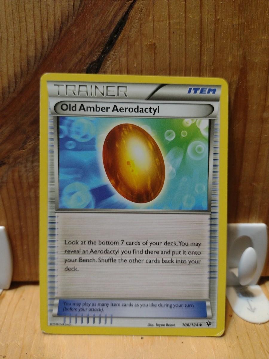 Old Amber Aerodactyl 106/124 Fates Collide Regular for sale online