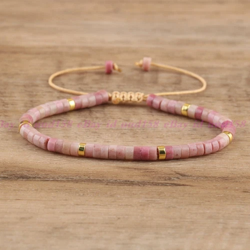 Minimalist Dainty Crystal Assorted Natural Gemstone Beads Healing Reiki Bracelet - Picture 25 of 60