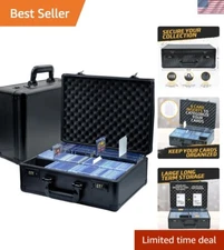 Sports Card Storage Box Aluminum Large Capacity Toploader Organizer