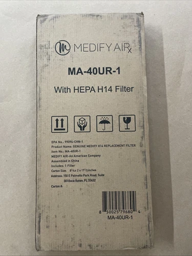 ORIGINAL Medify Air Filter for MA-40-UV HEPA14 H14- NEW