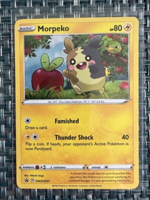 Morpeko SWSH031 Cosmos Holo Black Star Promo Pokemon TCG Card- NM