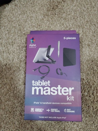 Digital Basics 5pc Tablet Master Kit iPads & Handheld Devices Compatible Black - 第 1/2 張圖片