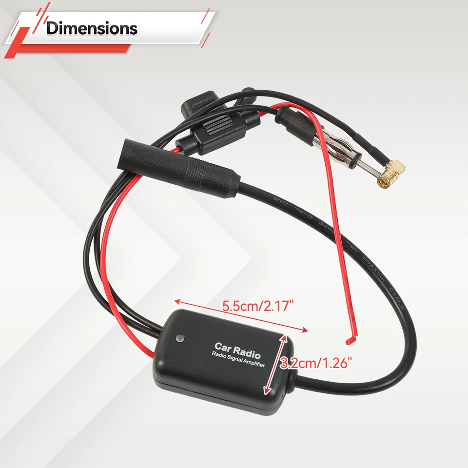 DAB/ DAB+ FM Car Antenna Aerial Splitter SMB Converter Digital Radio Amplifier ⭐ - Image 3 of 4