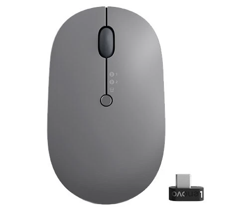 195477685727 Lenovo Go Multi-Device mouse Office Ambidextrous RF Wireless + Blue - Picture 1 of 6