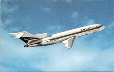 Postcard Delta Air Lines Boeing 727 Wide-Ride Jet Airliner Vintage