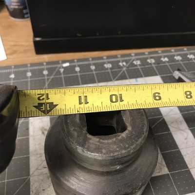 2 3/16 INCH PROTO 10035L IMPACT SOCKET 6 PT , 1 INCH DRIVE, 3 Inch Deep(LB70E)