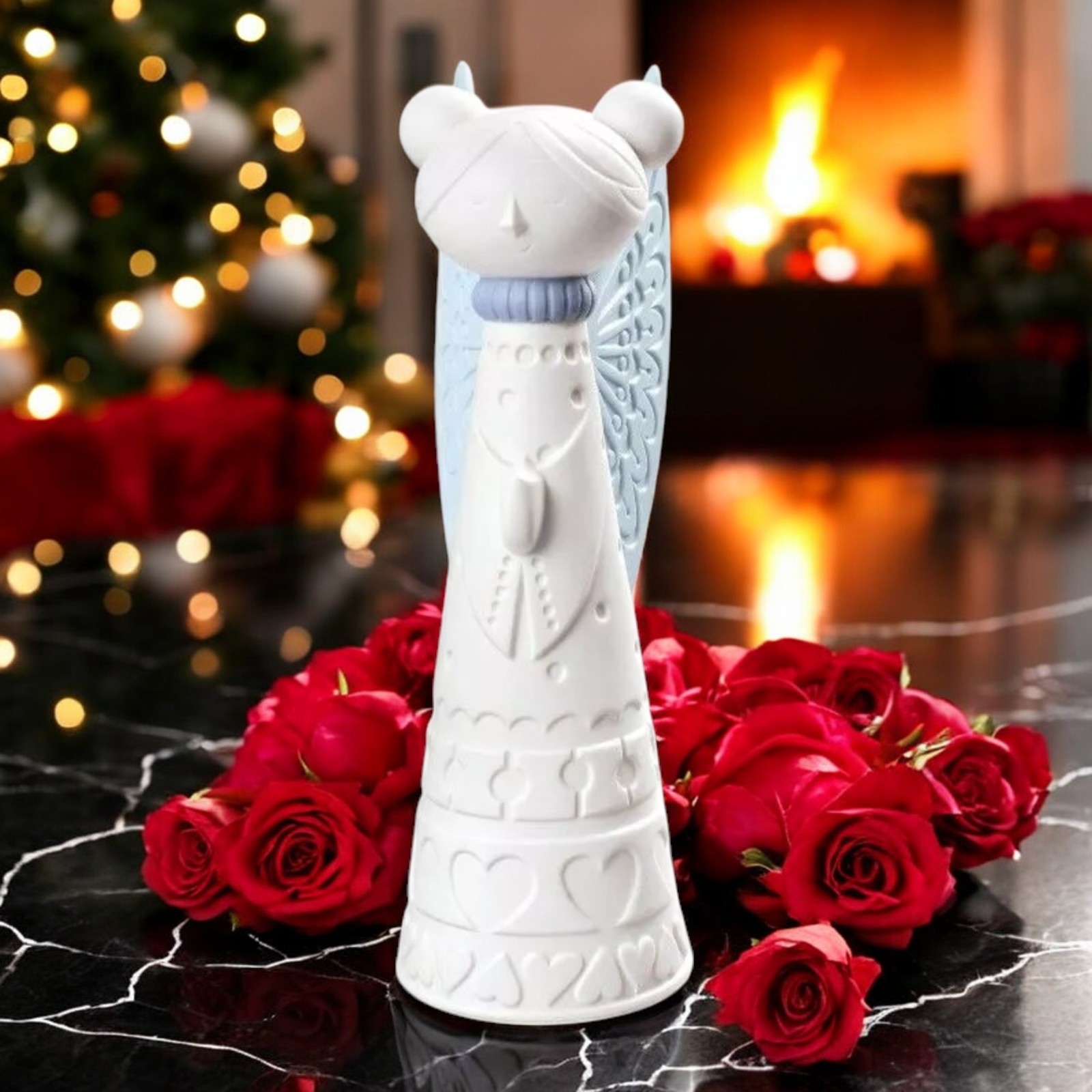 Lladro 01018423 Holiday Joy Tree Topper Festive Porcelain Ornament #8423 NEW