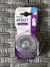 PHILIPS AVENT NATURAL 2PCS BPA FREE MEDIUM FLOW ULTRA SOFT AND FLEXIBLE 3M NEW
