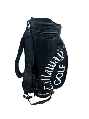 Vintage Callaway Big Bertha Black Leather 6 Way Staff Golf Bag