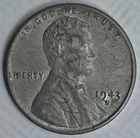 1943 S Lincoln Steel Cent Error Coin Shattered Die Crack Break Rim-Rim Pre Cud