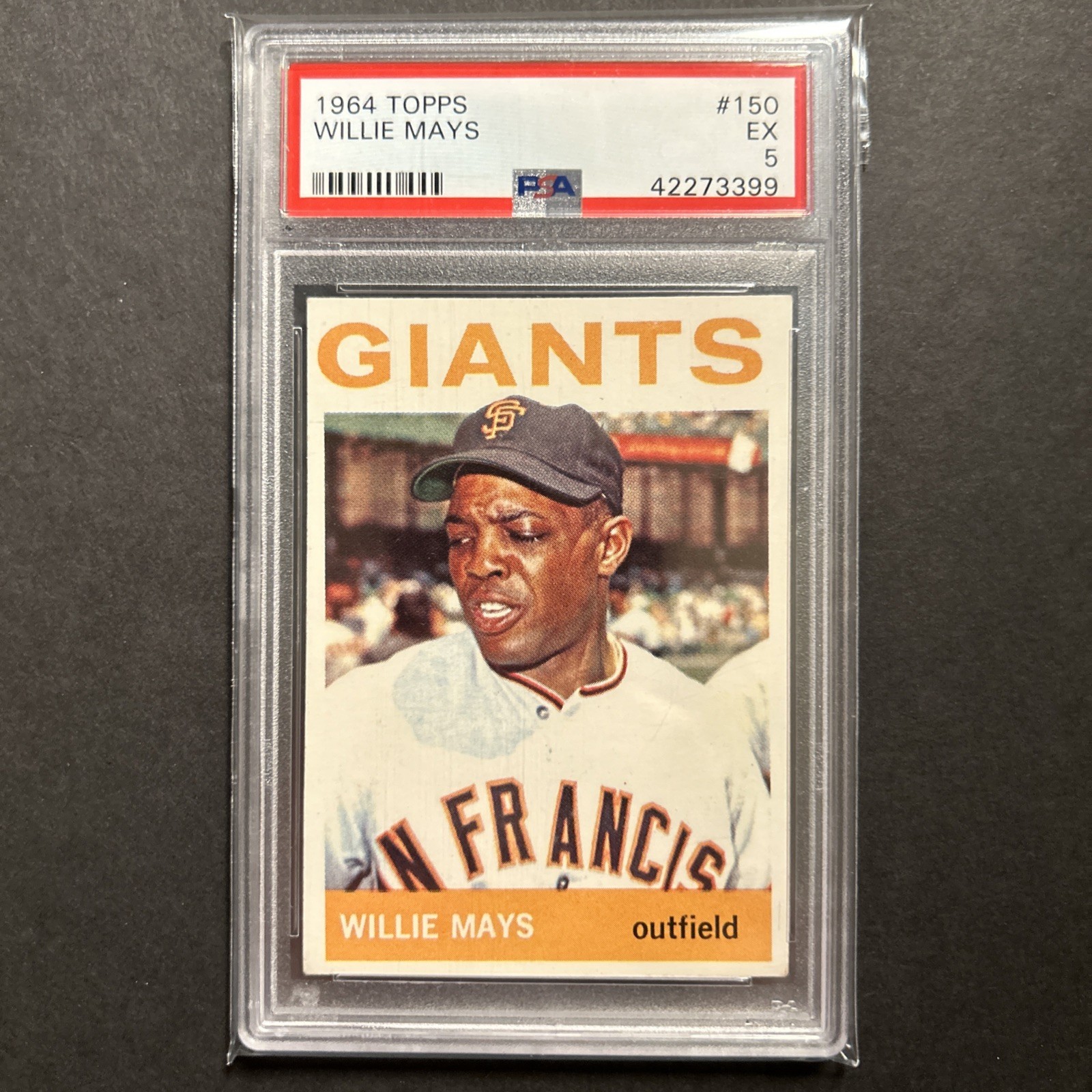 1964 Topps PSA 5  #150 Willie Mays Beautiful Sharp card