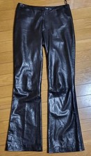 Unused Gucci Leather Pants Flare Pants Mens Size 38 Deadstock Very Rare