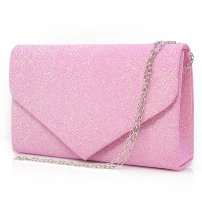 Pochette In Raso Con Brillantini 4 Colori 00286