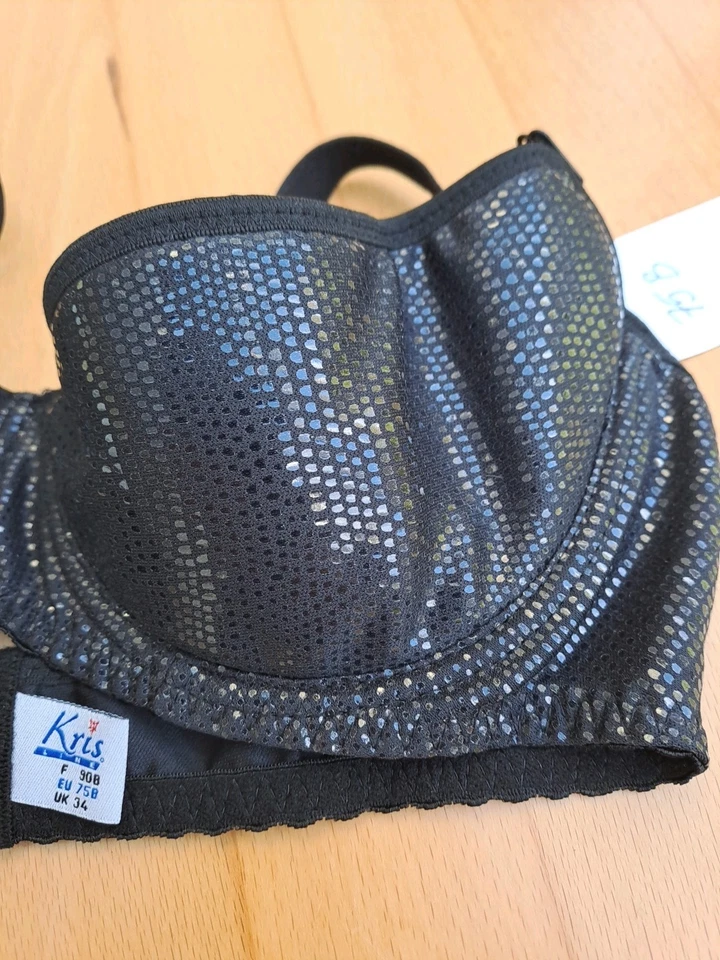 BH 75B Schwarz Push-up KRISLINE Damen Neu - Bild 3 von 4