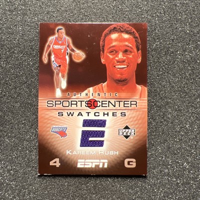 2005-06 Upper Deck KAREEM RUSH #SCS-KR Sports Center JERSEY - ESPN NBA BOBCATS