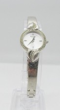 Bulova Accutron C660780 Silver Tone w/ Crystals 20mm Ladies Quartz Wrist Watch