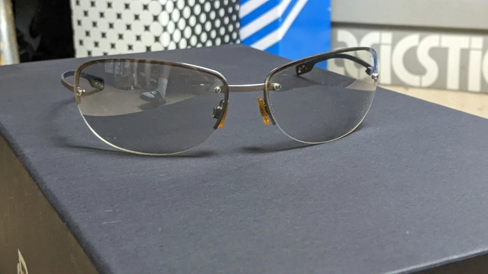 DOLCE&GABBANA DG SUNGLASSES RIMLESS Wrap Clear Y2K Retro VINTAGE - Image 2 of 4