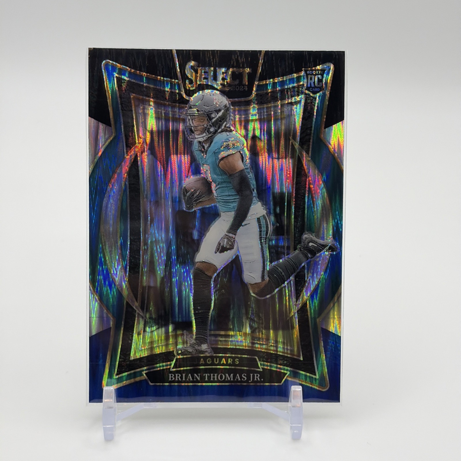 2024 Panini Select - Concourse Brian Thomas Jr. #91 Black & Blue Shock Prizm...