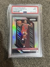 Panini 2018-19 Prizm Wendell Carter Jr. Silver Prizm #80 PSA 9 Bulls