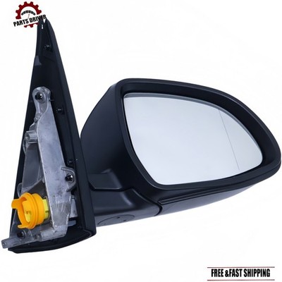 For 14-18 BMW X5 F15 Passenger Side Black Painted 5-Pin Heated Power Fold Mirror