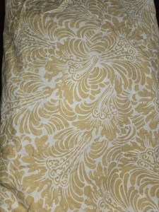 Pottery Barn Yellow Floral Paisly Twin Fitted Sheet