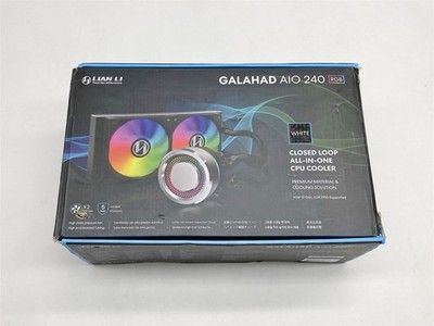 Lian Li Galahad AIO 240 RGB Liquid CPU Cooler White GA-240A New open box
