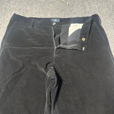 Dockers Pants Men's 40x32 Corduroy Flat Front Relaxed Fit 100% Cotton Black