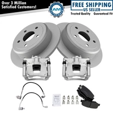 Rear Brake Pad & Rotor Kit Ceramic Premium G-Coated For 2007-2013 Jeep Wrangler