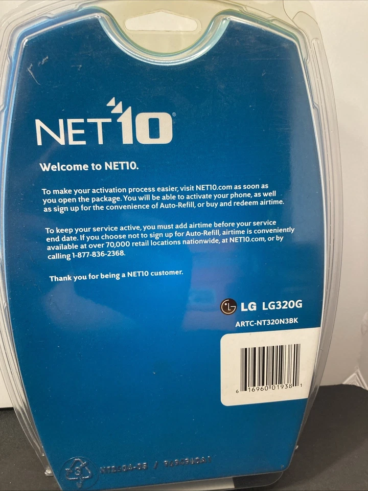 New Net 10 Unlimited LG320G Prepaid Cell Phone TracFone Bar Track Phone Black - Image 3 of 3