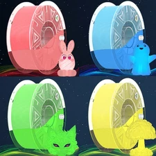Creality Hyper Luminous PLA 3D Printer Filament Multicolor Glow 1.75mm 1KG/Roll