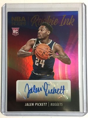 2023/24 Panini Hoops Rookie Ink Jalen Pickett #RI-PIK RC DENVER Nuggets