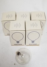 FIVE PHILIPS 25 WATT CLEAR CANDELABRA BASE LIGHT BULBS 25G NEW IN BOX