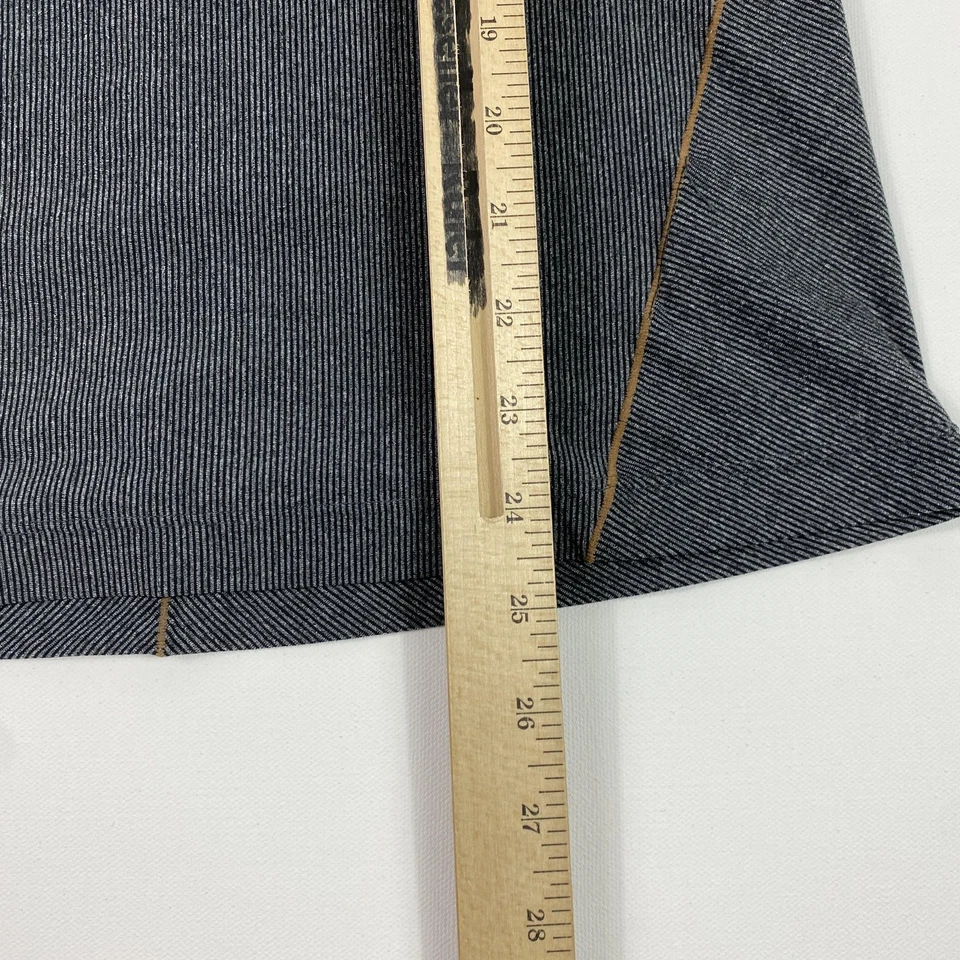 prAna Tank Top Womens Medium Gray Striped Crossback Built In Bra Yoga Athletic - Image 2 of 4