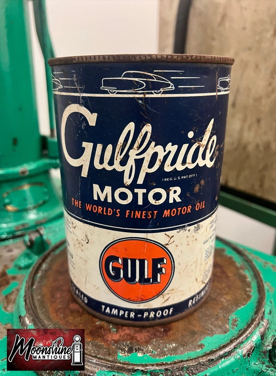 25+ Gulf In Collectible Gas & Oil Advertising Cans And Buckets for
