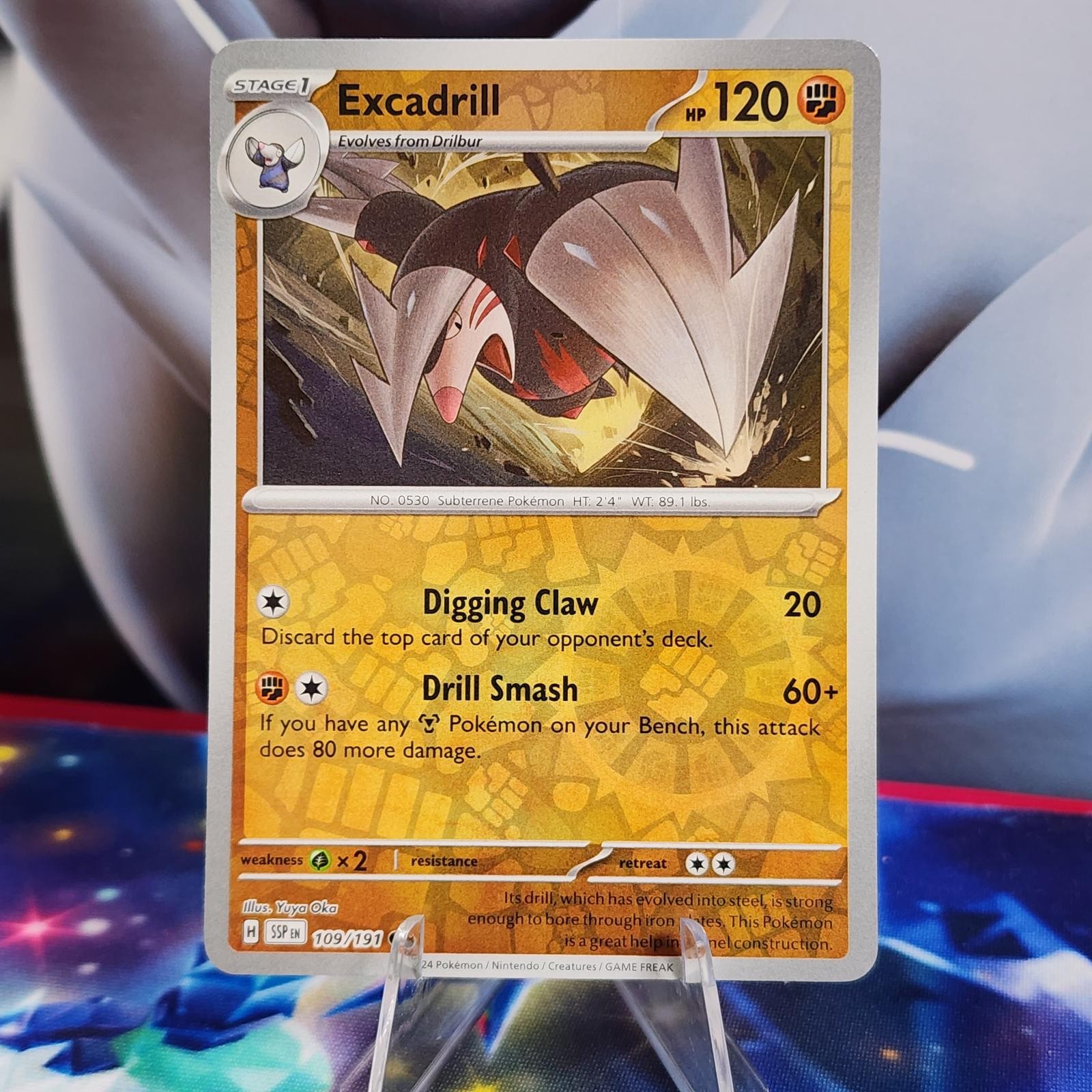 Excadrill 109/191 Surging Sparks Reverse Holo Pokemon TCG