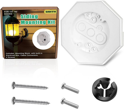 #ad Vinyl Siding Mounting Blocks KitSiding Mounting Block with Built In Electrical $14.29