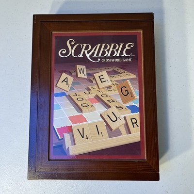 Hasbro Parker Brothers Vintage Game Collection Wooden Book Box Scrabble Complete