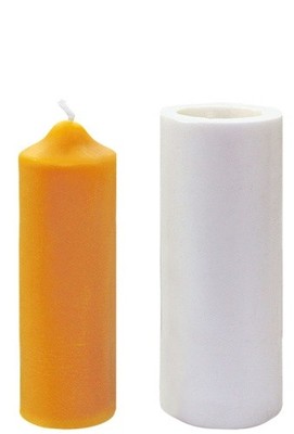 Kerzen-Gießform Stumpen 17x6,5cm Kerzenform Silikon Stumpenkerze Kerzen gießen