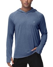 UPF 50 Fishing Shirts for Men Long Sleeve UV Sun Protection Hoodie Outdoor H...