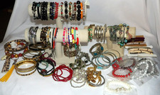 BRACELETS Lot of 100 FASHION Bangle STRETCH Keychain BEADS Rhinestones MORE