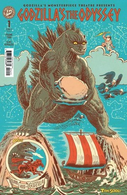 Godzilla s Monsterpiece Theatre Presents: Godzilla s The Odyssey Cover A (Scioli