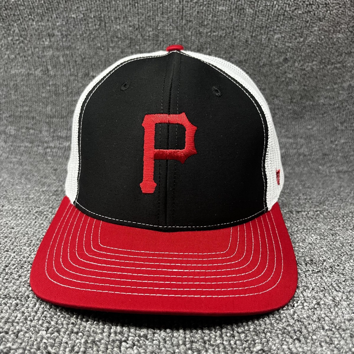 Portland Trail Blazers '47 Brand Trawler Trucker Hat Black Red White Snapback