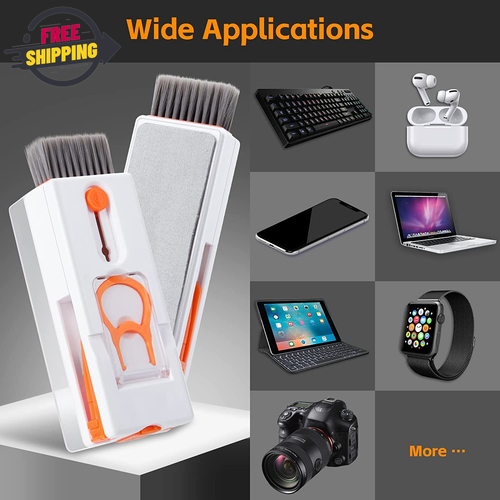 11 in 1 Laptop Cleaning Kit, Multifunctional Keyboard Cleaner Brush with Keycap - Picture 7 of 12