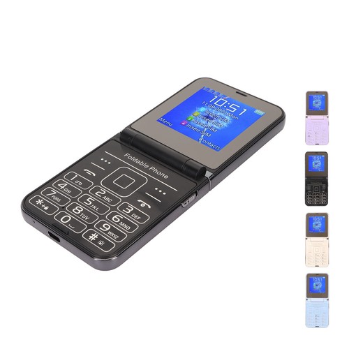 Flip 2G Phone 2.6in Senior Cellphone 2 Screen 1.3MP 4 SIM Cards Standby Big B CT - Picture 15 of 36