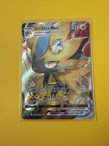 Zeraora VMAX GG42/GG70 Crown Zenith Pokémon Card 