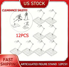12PC HG144 Adjustable Action Figure Display Holder Base Doll Model Support Stand