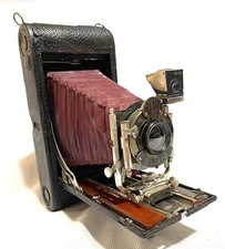 1894-1909 NO. 3A FOLDING POCKET KODAK Model B-4 Large Camera w/ Red Bellows