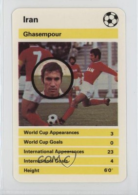 1978 Dubreq Top Trumps World Cup '78 Ebrahim Ghasempour 0q3