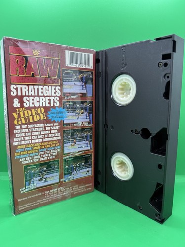 WWF: Raw: Strategies & Secrets: The Video Guide VHS,WWE, Sega, SNES, Akklaim NEW - Picture 2 of 2