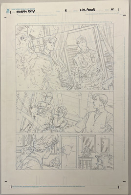 Brain Boy Issue #1 Pg. 12 Dark Horse Original Comic Art- Pencils RB Silva  2014